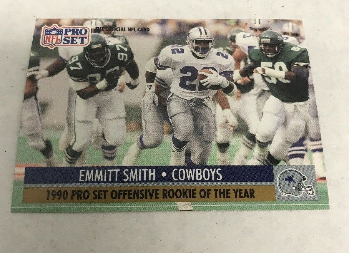 1990 Pro Set Offensive Rookie Of The Year Emmitt Smith 1 Football Card EBay