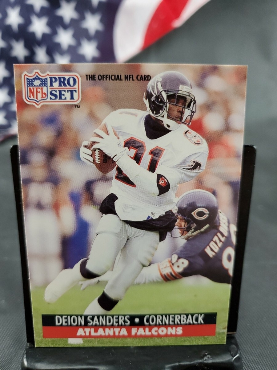 1991 NFL Pro Set Football Card 98 Deion Sanders FREE SHIPPING EBay