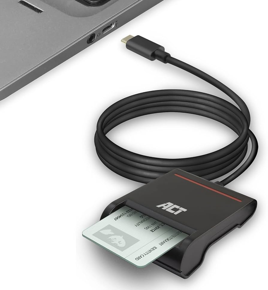ACT EID Card Reader Belgium USB C Card Reader Not For ID Card App 2 Power LED Status AC6020 Amazon de Computer Accessories