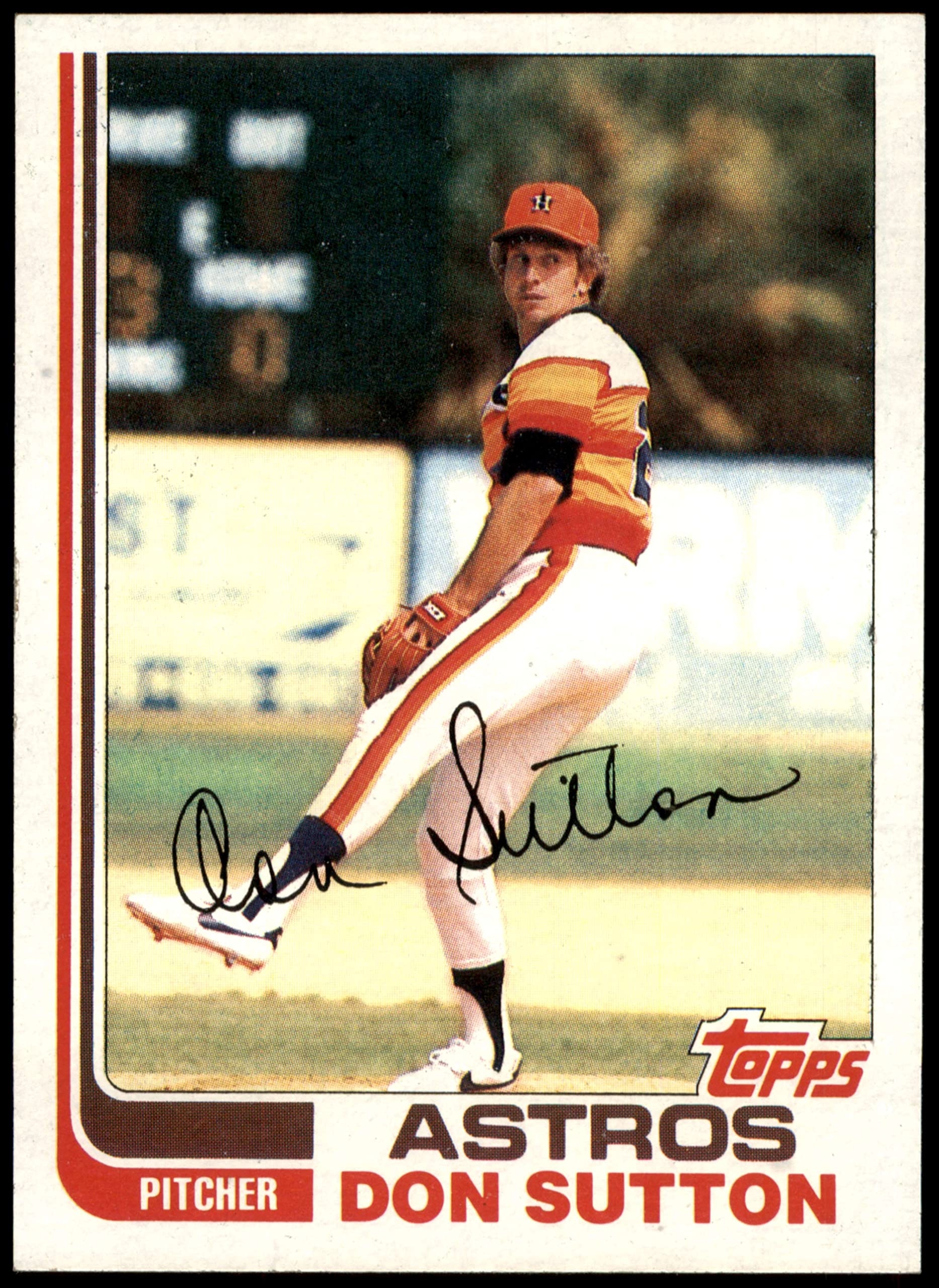 Amazon 1982 Topps 305 Don Sutton Houston Astros Baseball Card NM MT Astros Collectibles Fine Art