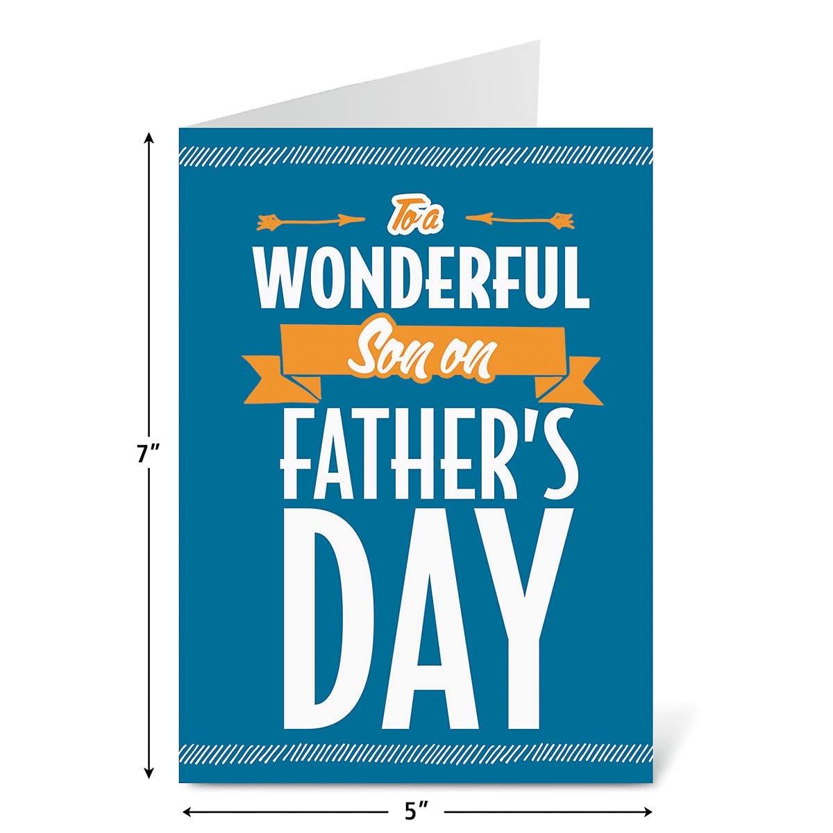 Amazon Current Wonderful Son Father s Day Greeting Card With White Envelope Happy Greetings For Any Father Grandfather Son Husband Brother Uncle Or Step Dad Large 5 x7 Single Card Office Products