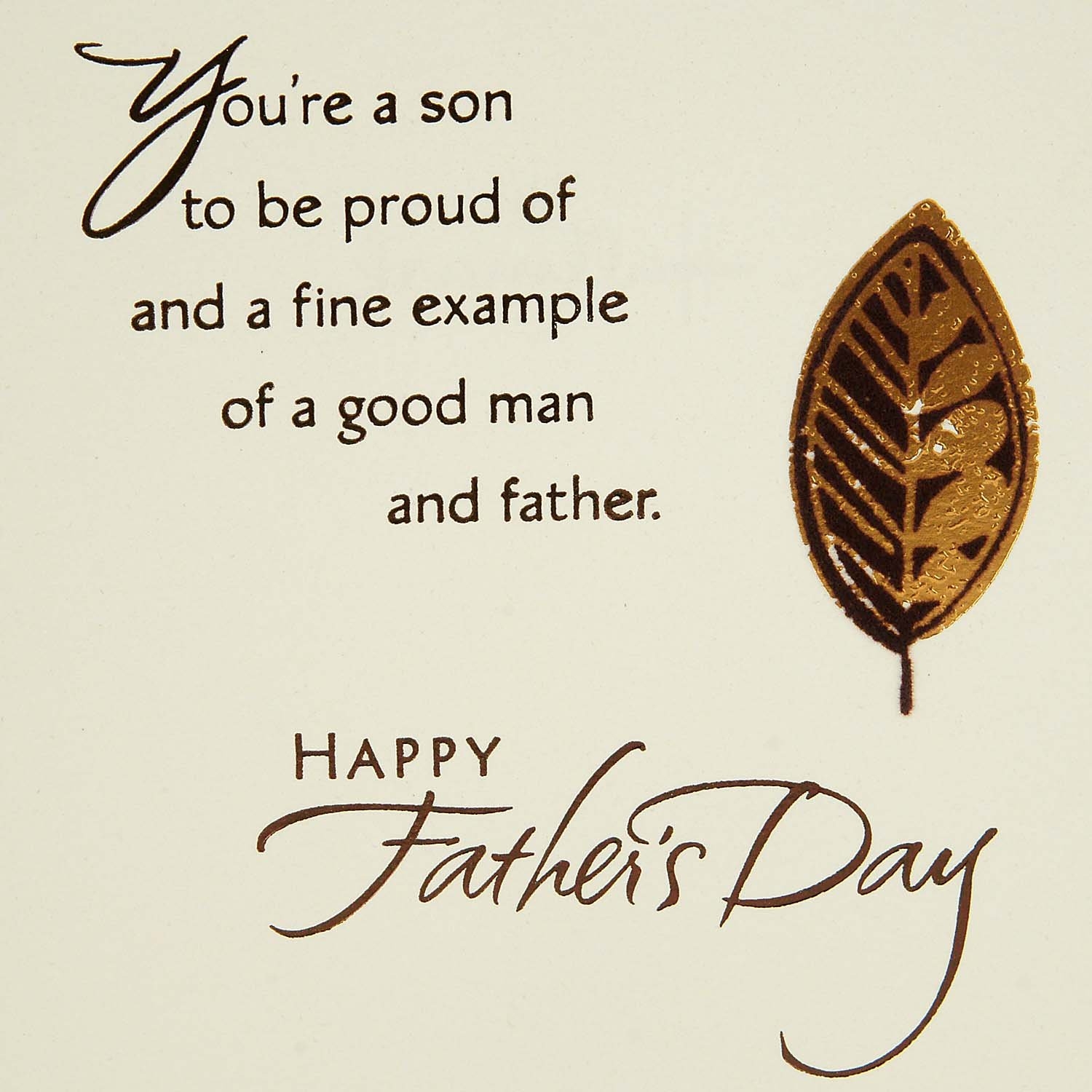 Amazon Hallmark Father s Day Card For Son A Fine Example Of A Good Man Model 599FFW9592 Office Products