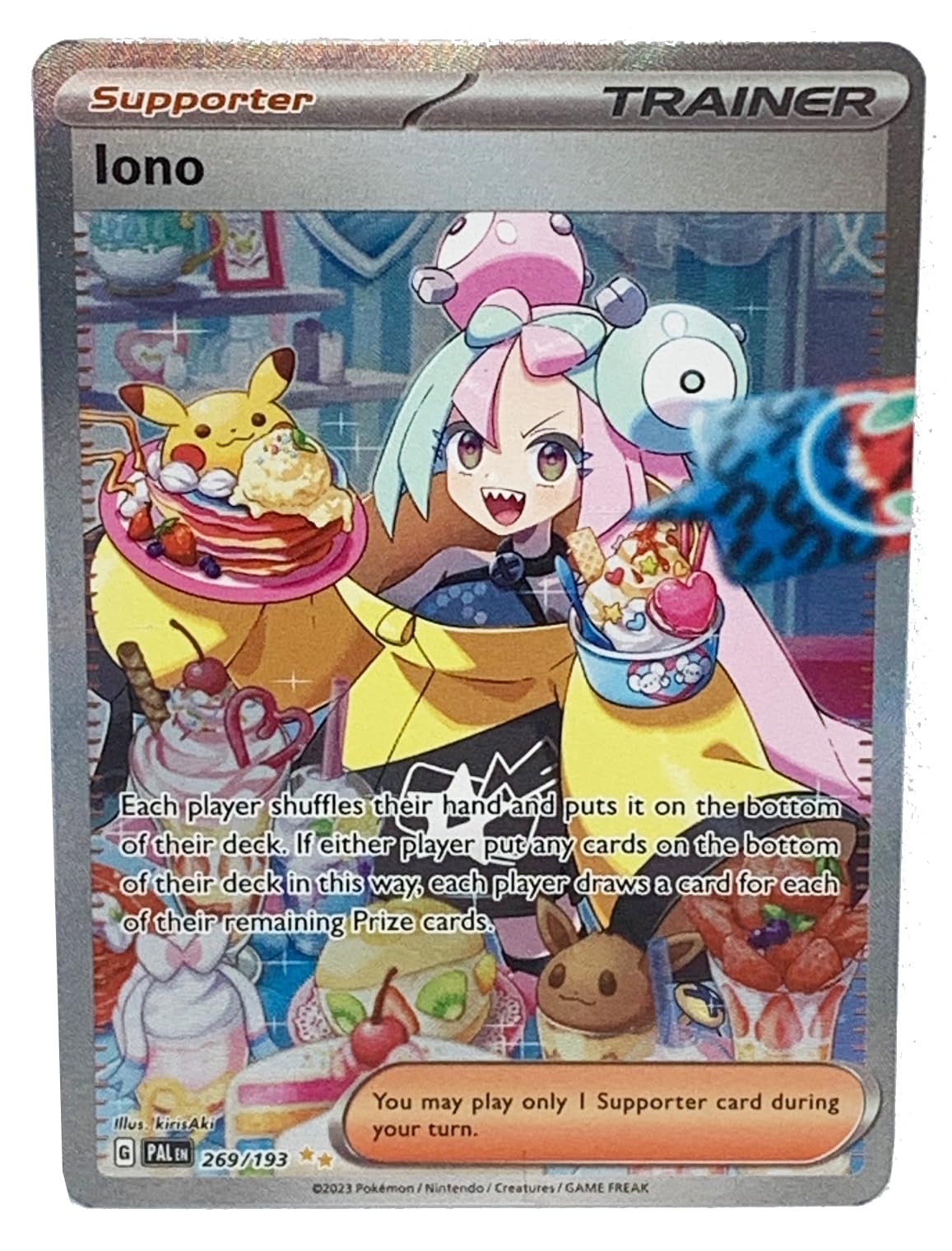 Amazon Pokemon Iono 269 193 Paldea Evolved Special Illustration Rare Alternate Art Card Toys Games