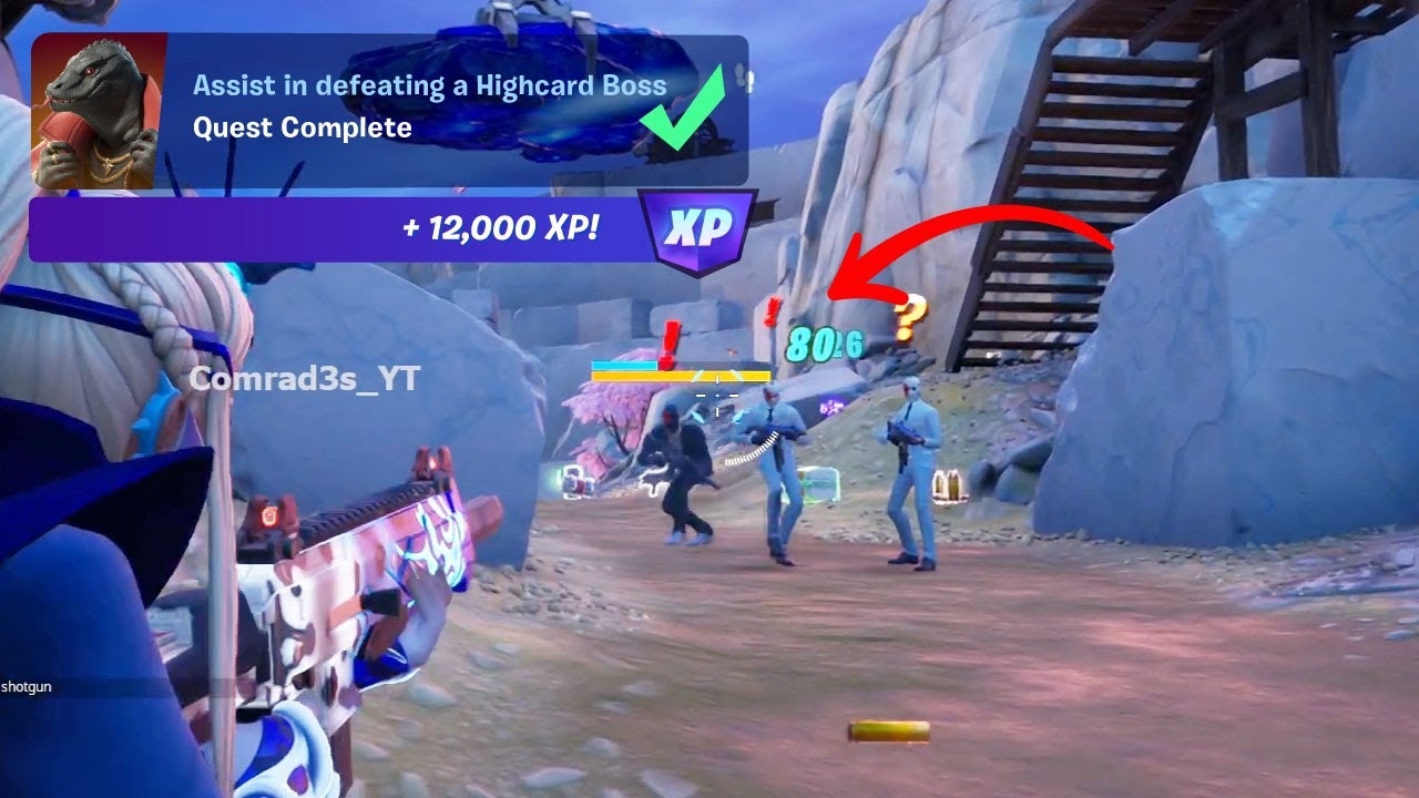 Assist In Defeating A Highcard Boss Fortnite YouTube