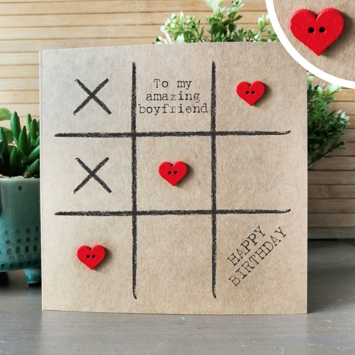 Boyfriend Birthday Card Handmade Birthday Card For Boyfriend Eco Friendly Card EBay UK