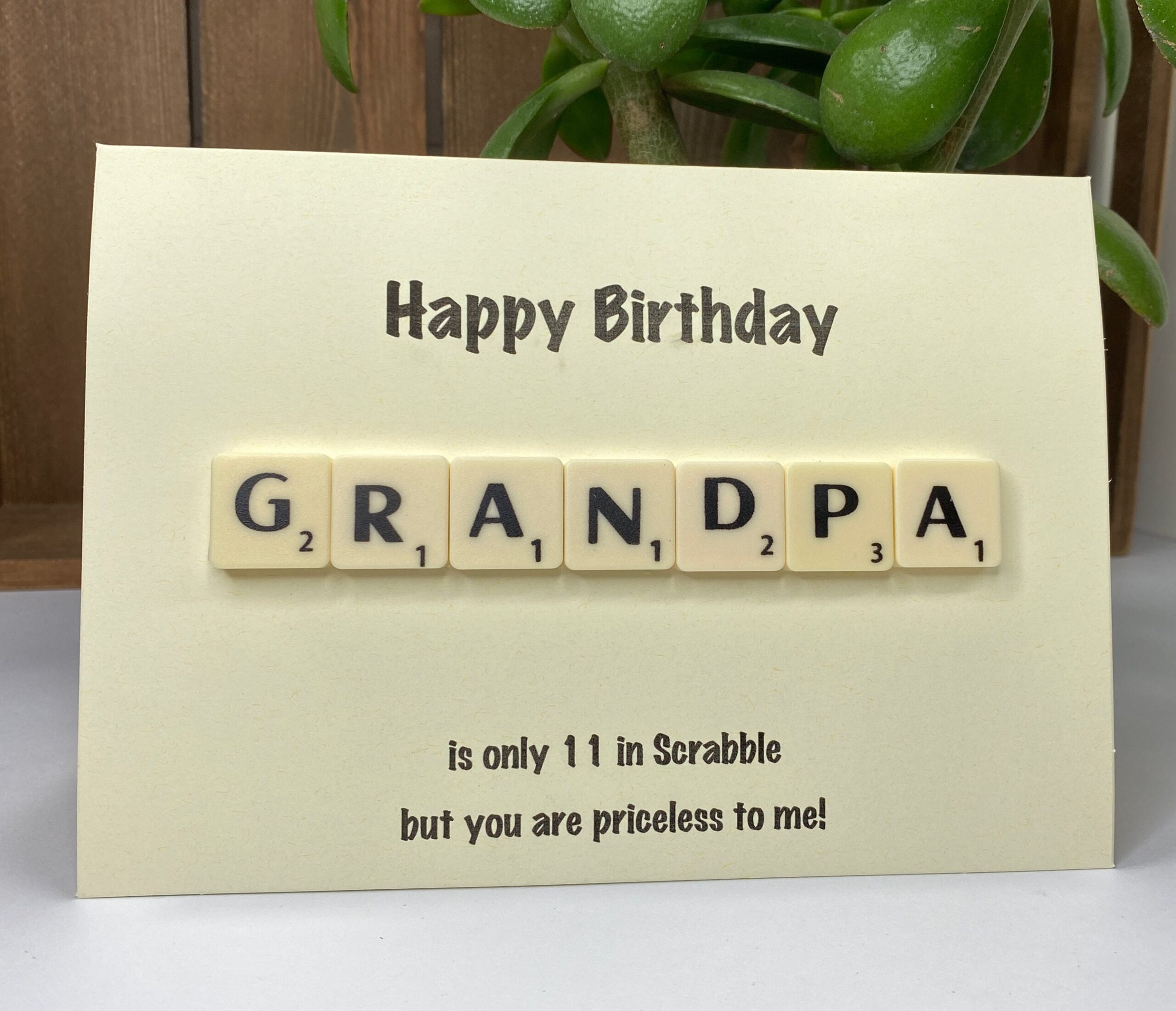 Card For Grandpa Happy Birthday Grandpa Grandpa Birthday Card Grandpa Greetings Card Family Card Scrabble Greeting Etsy de