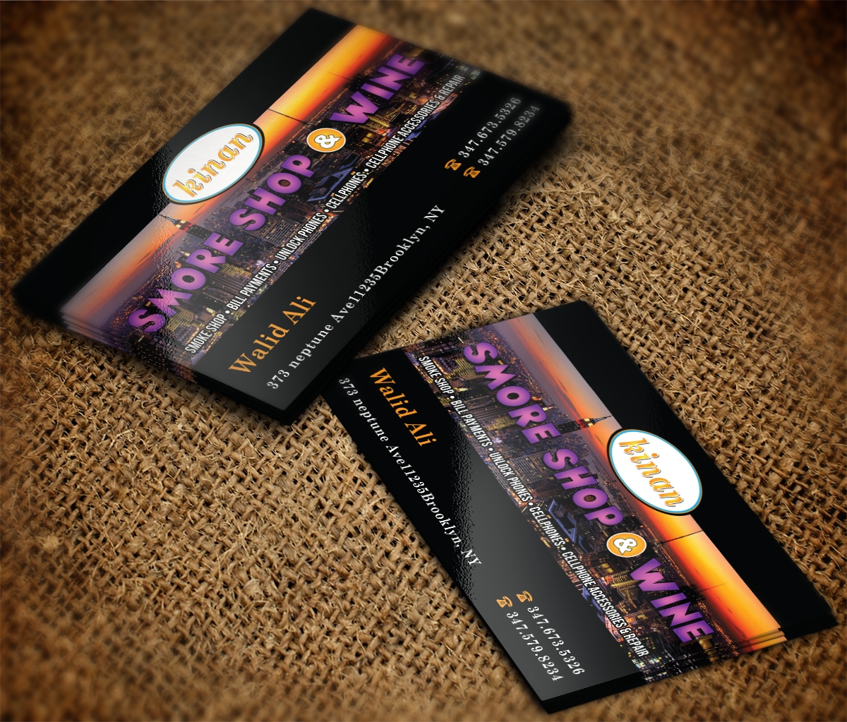 Colorful Professional Shop Business Card Design For A Company By Grafactory Design 10662990