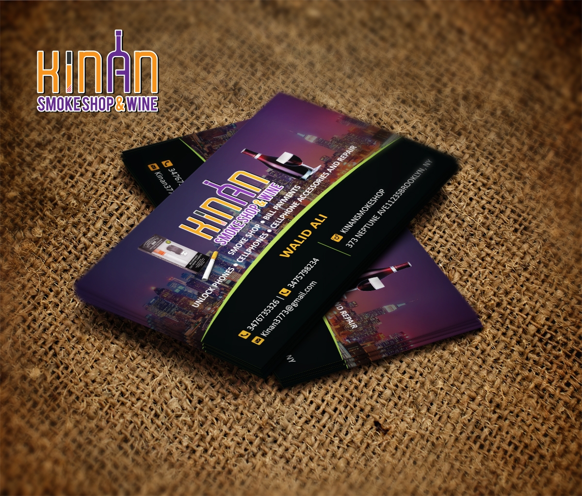 Smoke Shop Business Cards
