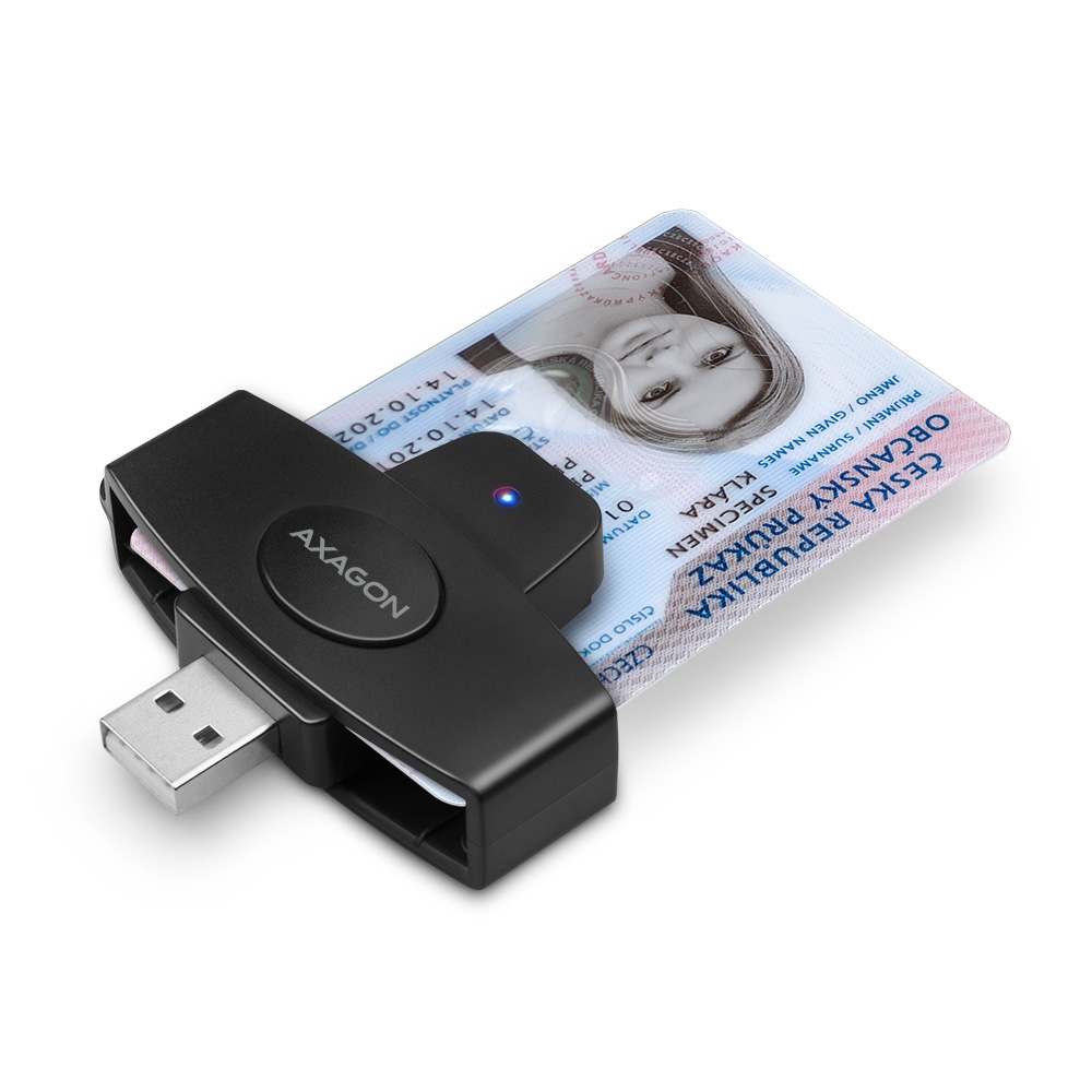 CRE SM5 ID Card PocketReader Kartenleser Axagon