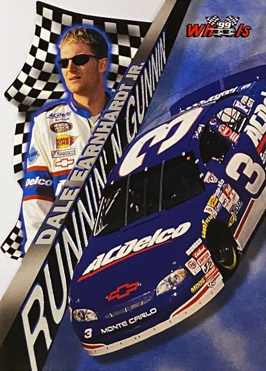 Dale Earnhardt Jr 1999 Wheels NASCAR Runnin N Gunnin Die Cut Card KBK Sports