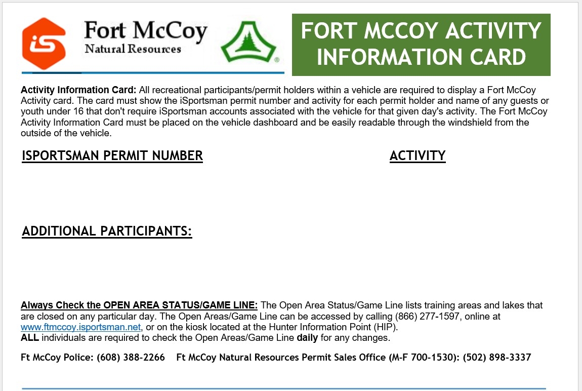 Fort Mccoy Id Card Office
