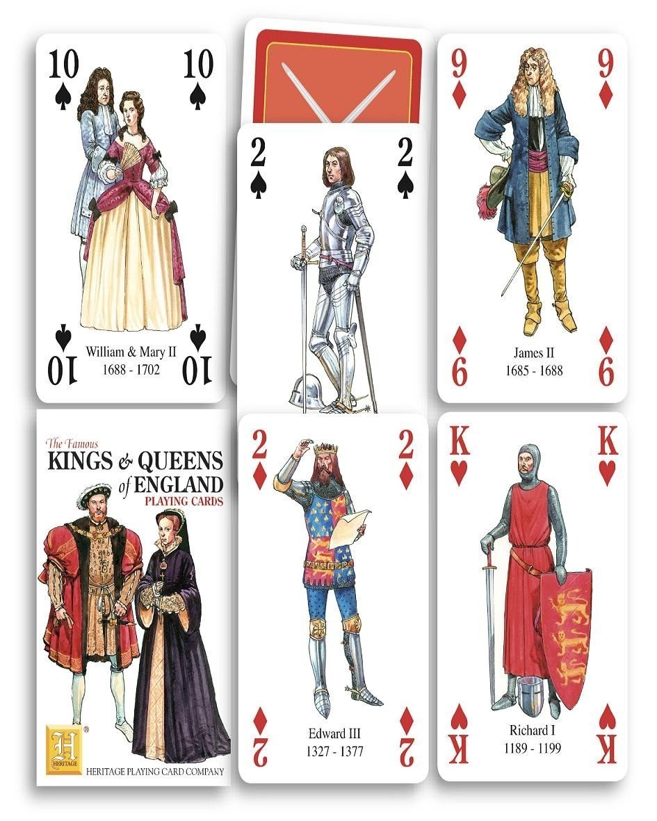Heritage Playing Cards Kings And Queens Of England Playing Cards Amazon de Spielzeug