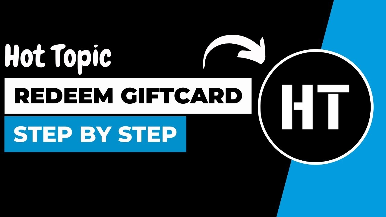 How To Redeem Hot Topic Gift Card Use Hot Topic Gift Card YouTube
