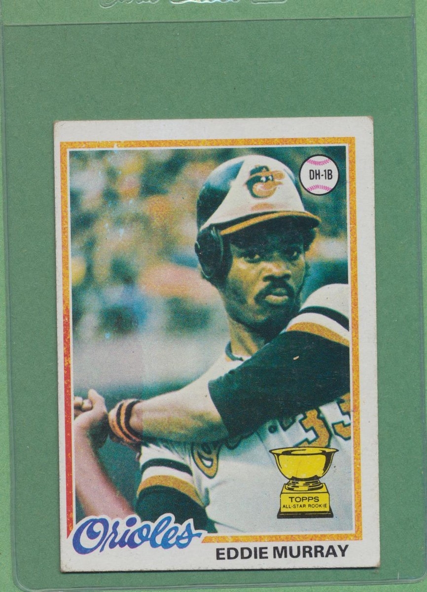 HUGE PRINTING ERROR 1978 Topps Eddie Murray 36 HOF Rookie Card MISSING RED INK EBay