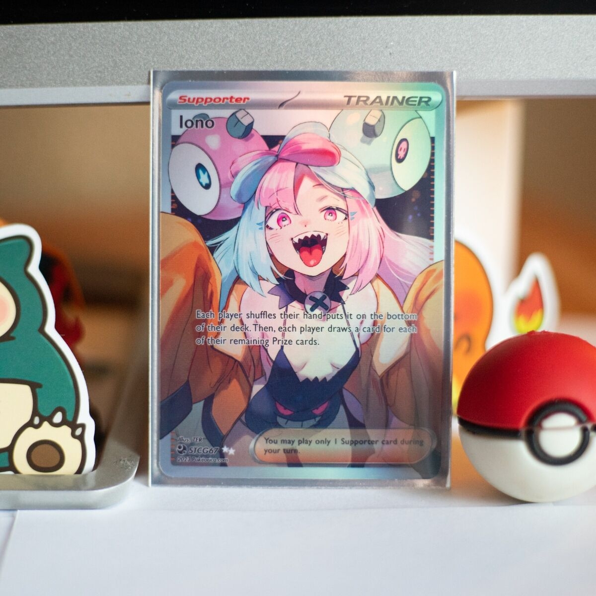 Iono Trainer Goddess Story Girl Anime Waifu Holofoil Card EBay de