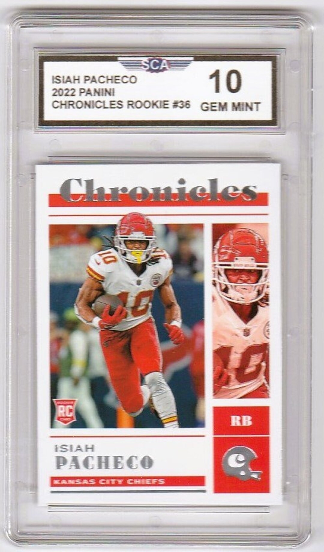 ISIAH PACHECO 2022 PANINI Chronicles Rookie Card 36 Kansas City Chiefs Etsy