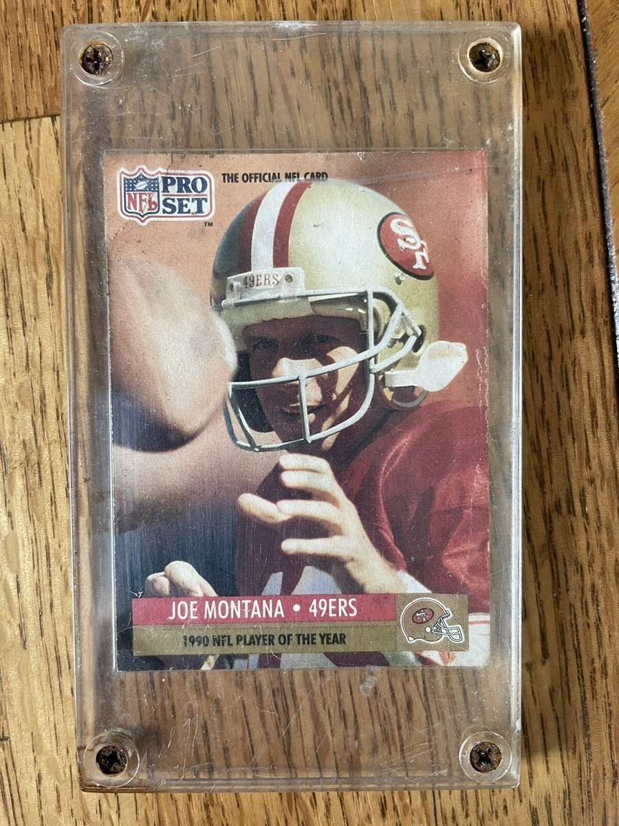 JOE MONTANA 1991 Pro Set Football Card 3 1990 Player Of The Year SF 49ers EBay