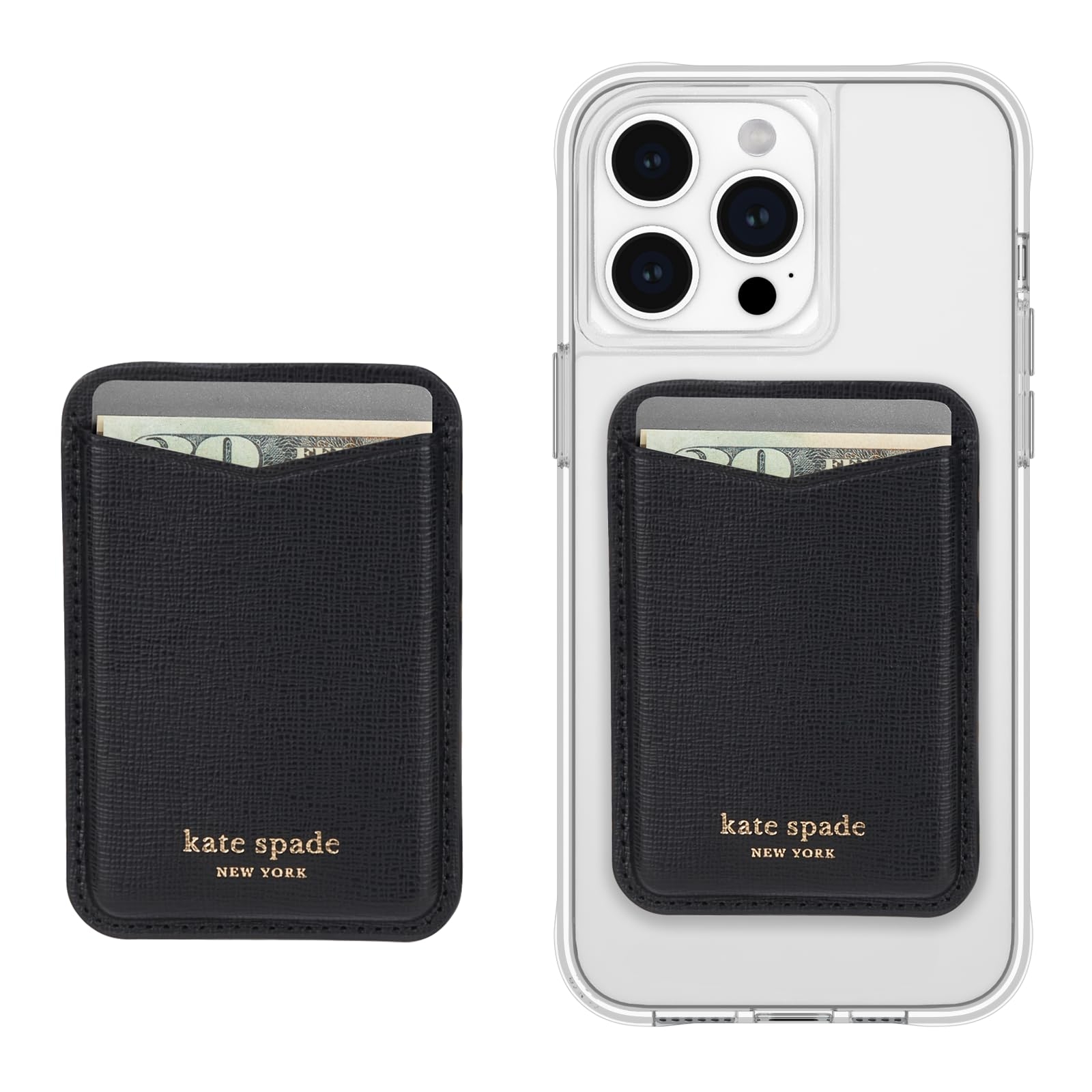 Kate Spade New York Magnetic Card Holder Compatible With MagSafe Black Amazon de Electronics Photo