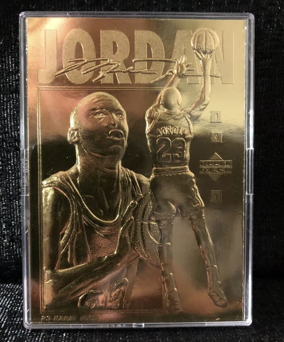Michael Jordan Bulls 1995 Upper Deck 23 Karat Gold Foil Basketball Card 23KT EBay