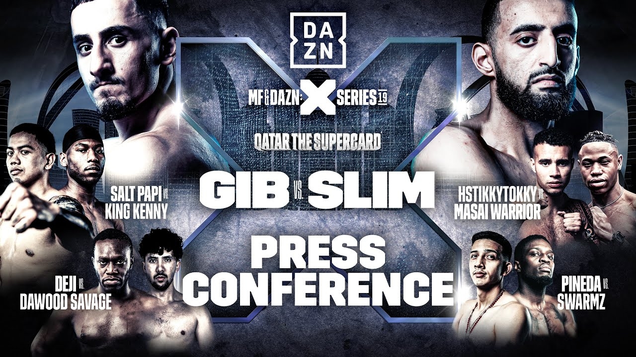 MISFITS DAZN X SERIES 19 QATAR THE SUPERCARD JARVIS VS BEN WILLIAMS PRESS CONFERENCE LIVE YouTube