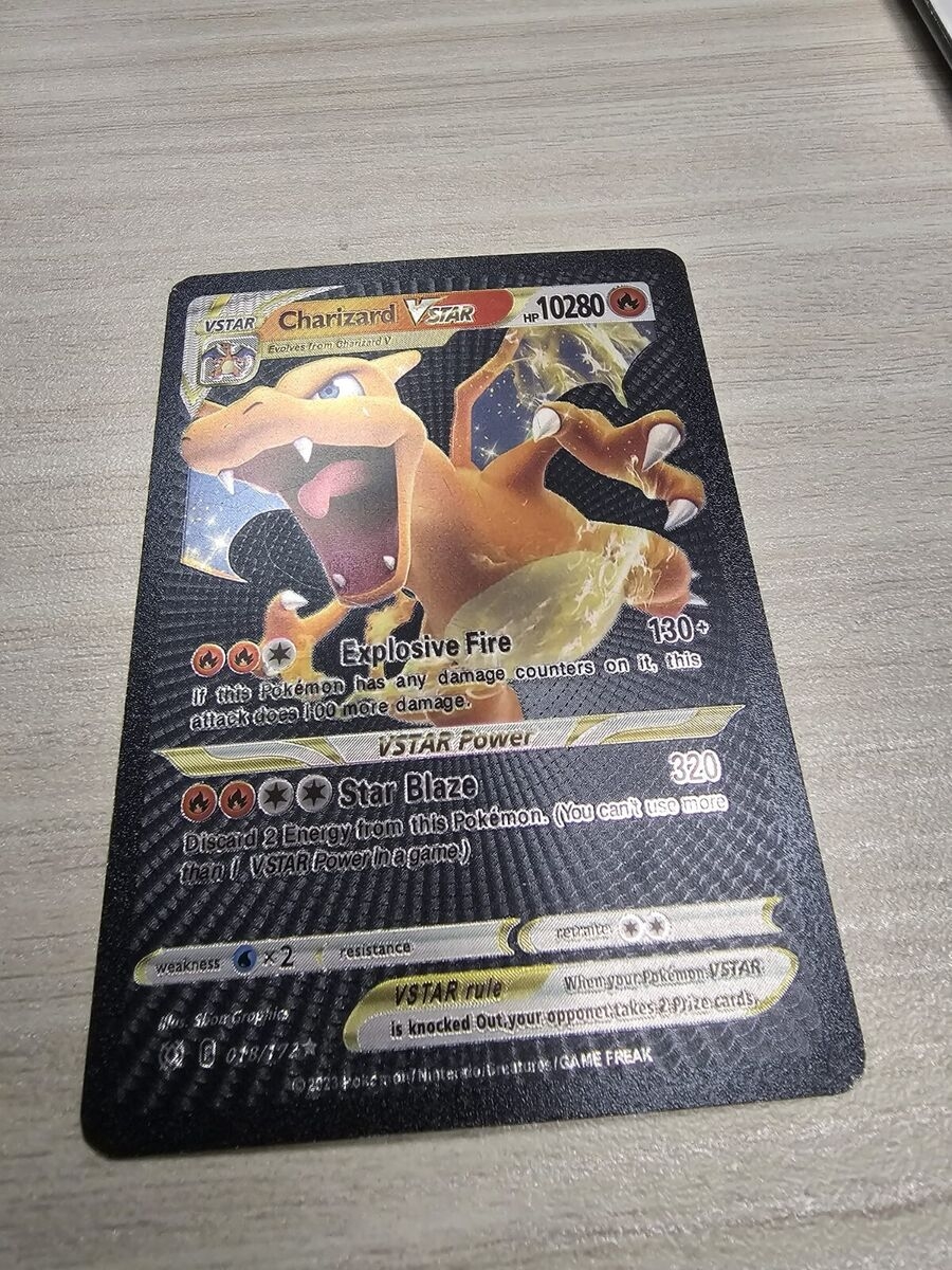 Pokemon Very Rare Charizard Vstar Black HP 10280 EBay de