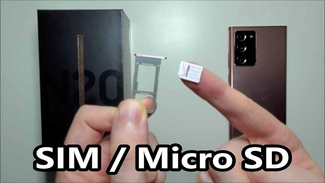 Samsung Galaxy Note 20 20 Ultra How To Insert Remove SIM Card Micro SD Ultra Only YouTube