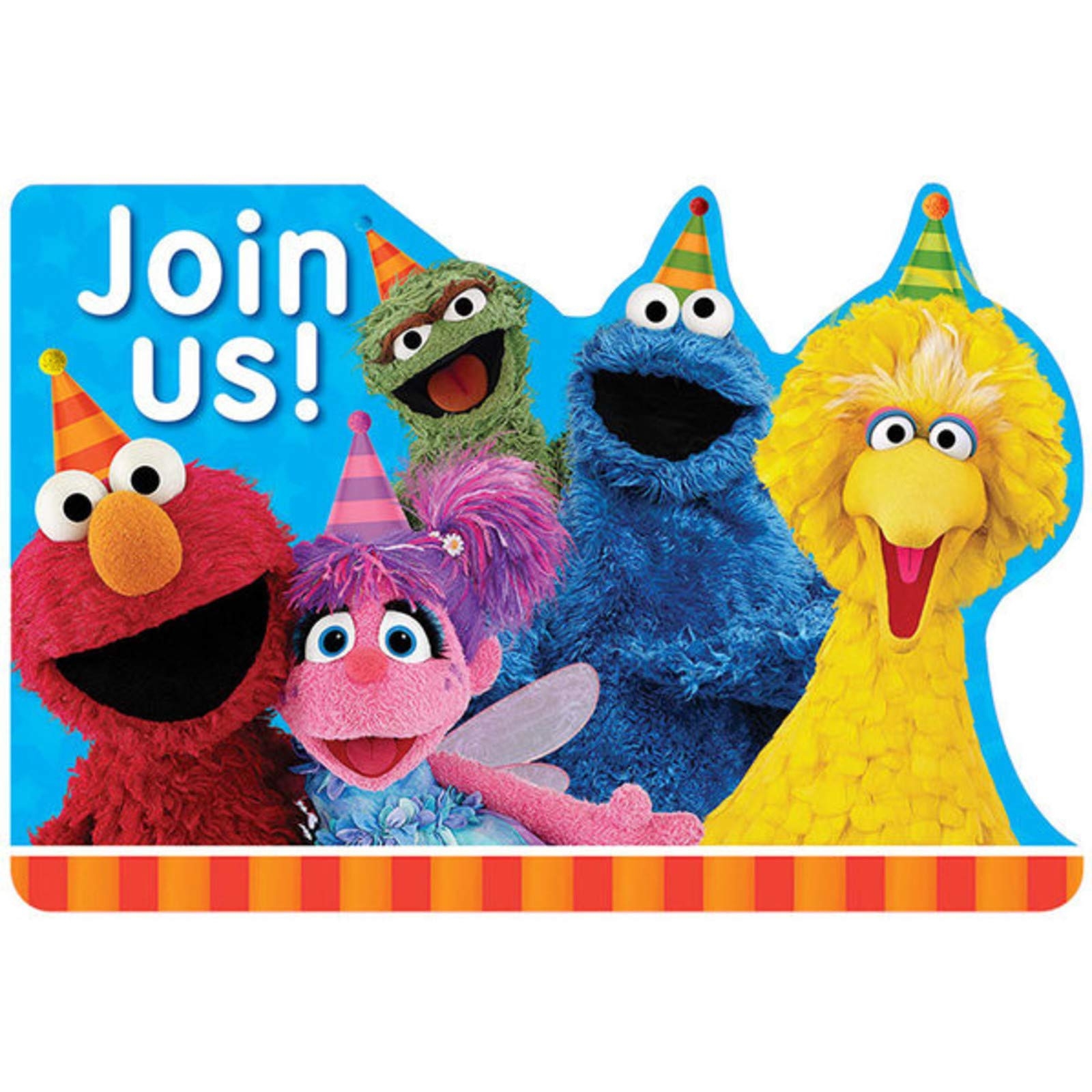 Sesame Street Stars Thank You Notes W Envelopes 8ct Amazon ca Office Products