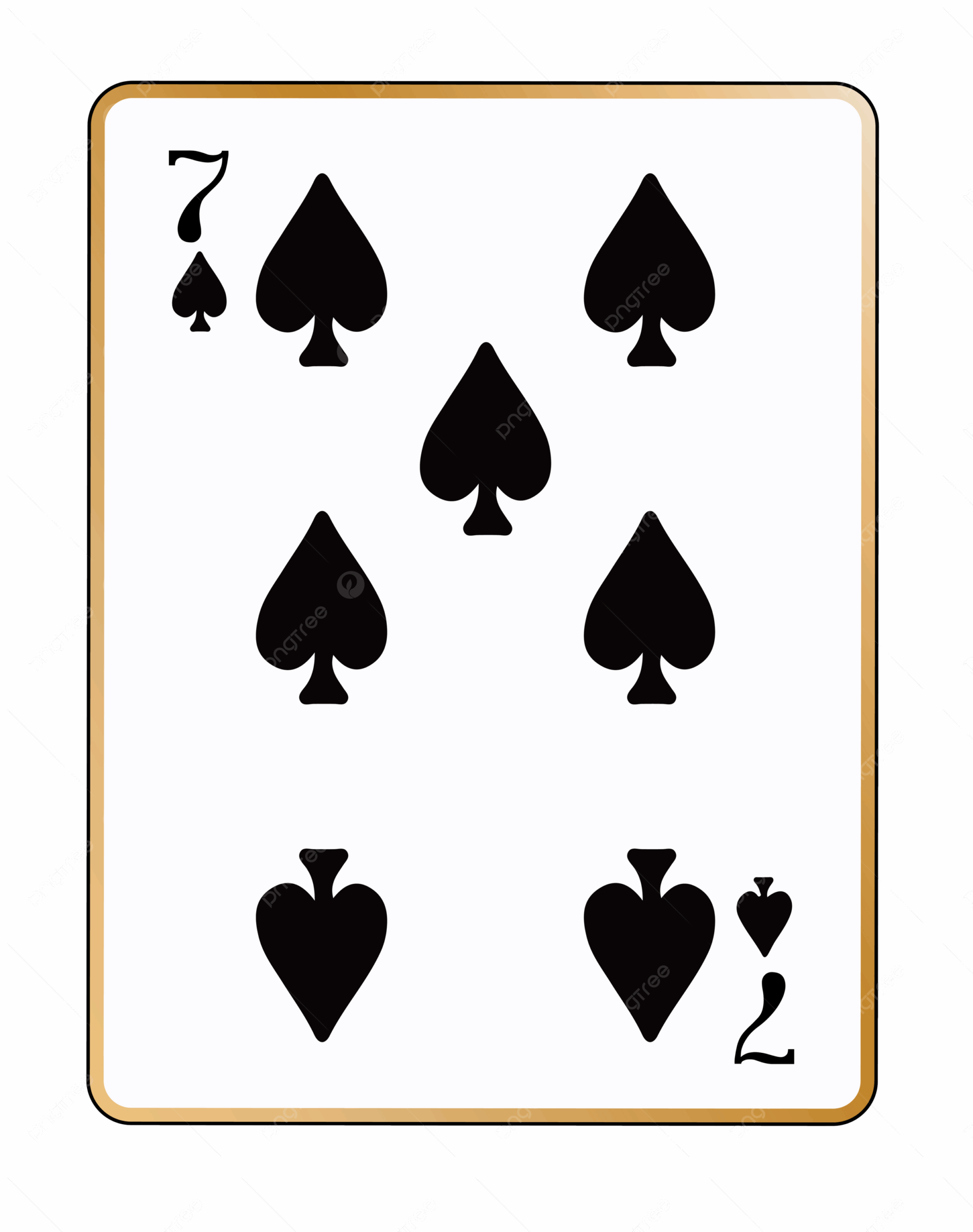 Seven Spades Cards Gamble Art Card PNG Transparent Image And Clipart For Free Download