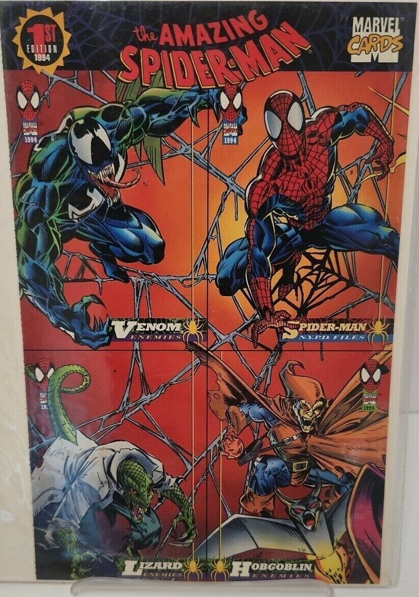 TC The Amazing Spider Man Marvel Cards Uncut Promo Sheet 1st Edition 1994 EBay de