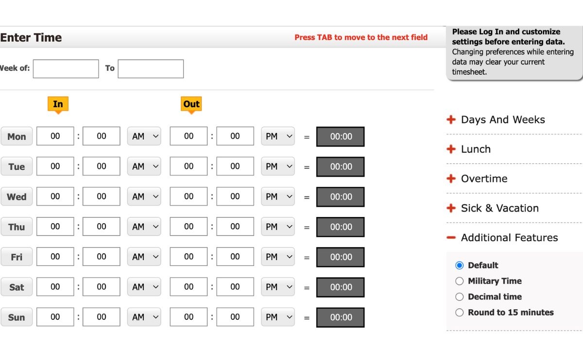 Top 10 Free And Premium Time Card Calculators